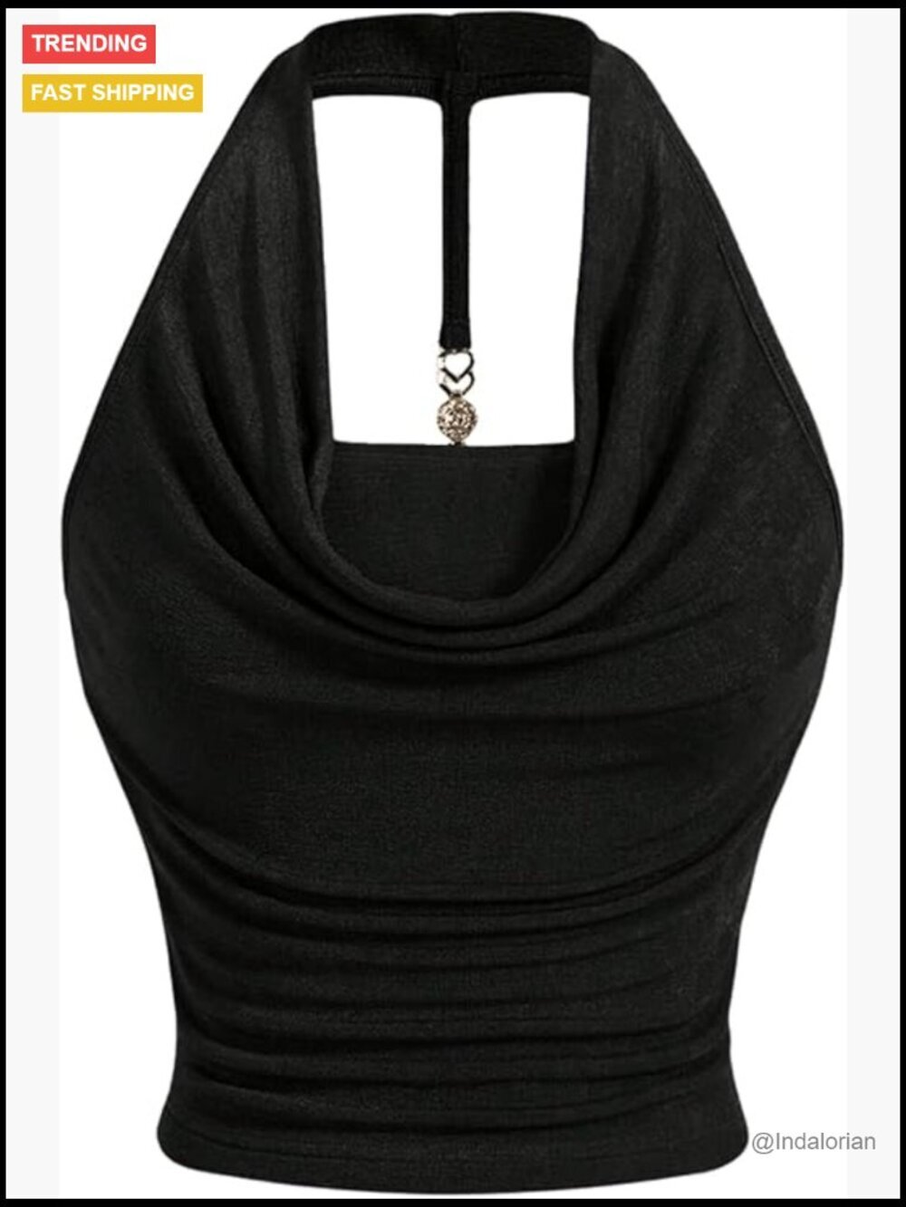 Halter Crop Top Sleeveless Backless Cami Going Out Summer Y2K
